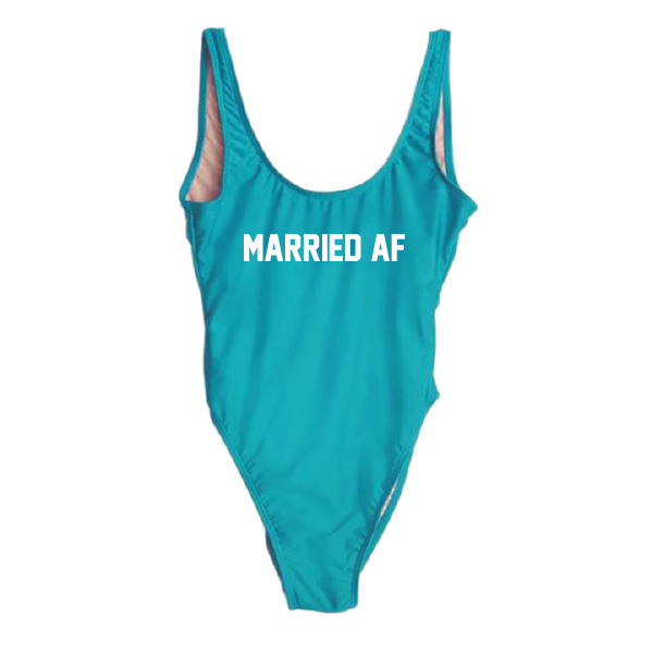 RAVESUITS Classic One Piece XS / Aqua Married AF One Piece