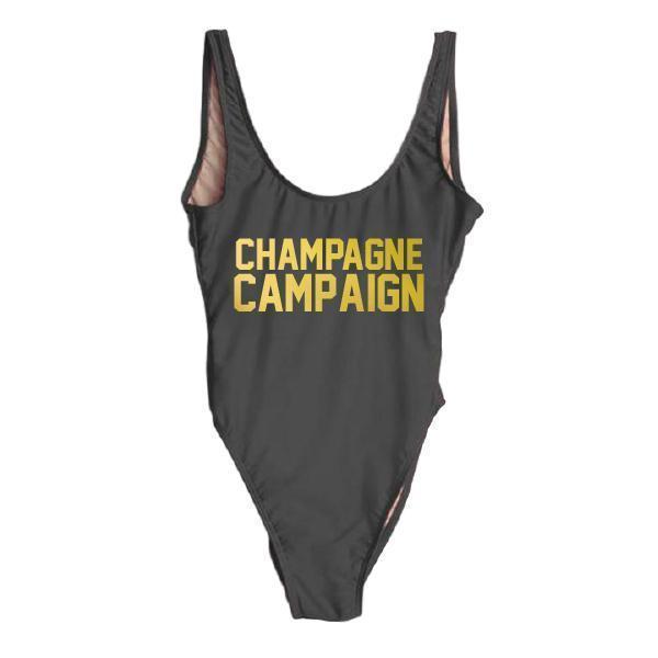 RAVESUITS Classic One Piece XS / Black Champagne Campaign [GOLD]