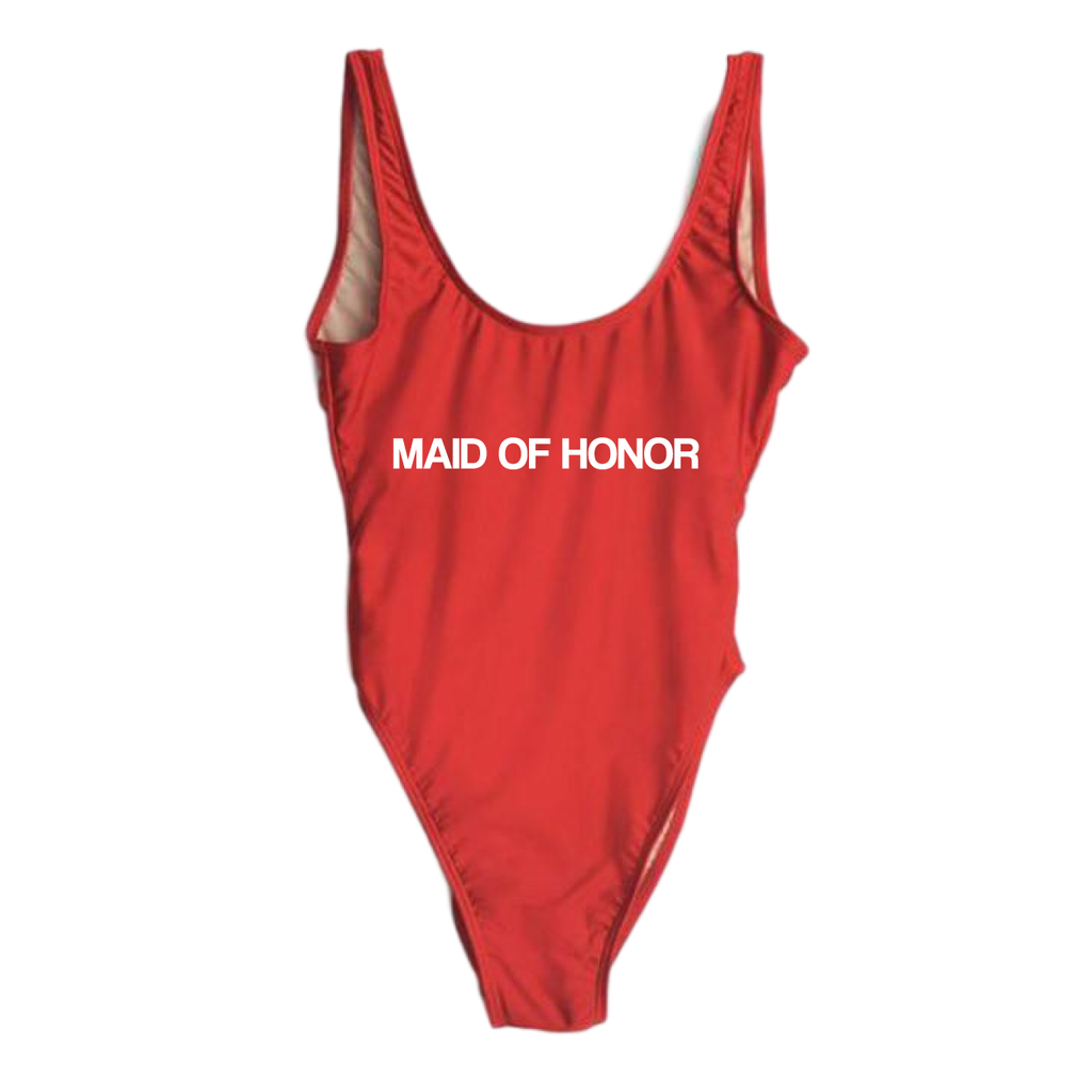 RAVESUITS Classic One Piece XS / Red Maid Of Honor One Piece