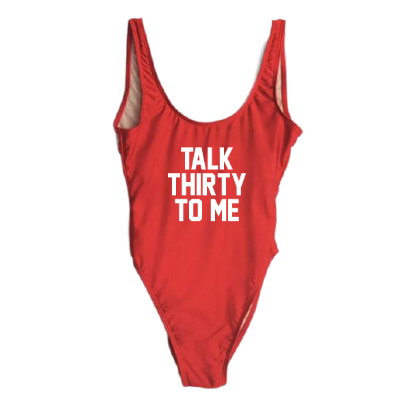 RAVESUITS Classic One Piece XS / Red Talk Thirty To Me One Piece