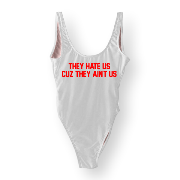 RAVESUITS Classic One Piece XS / White Cuz They Ain't Us One Piece [4TH OF JULY]