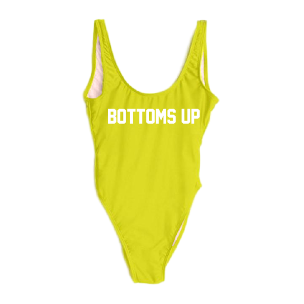 RAVESUITS S/M / Yellow Bottoms Up One Piece