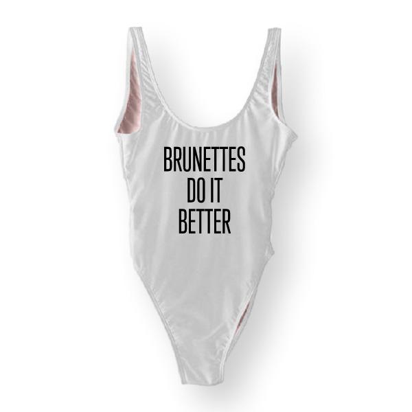 RAVESUITS Classic One Piece Brunettes Do It Better One Piece