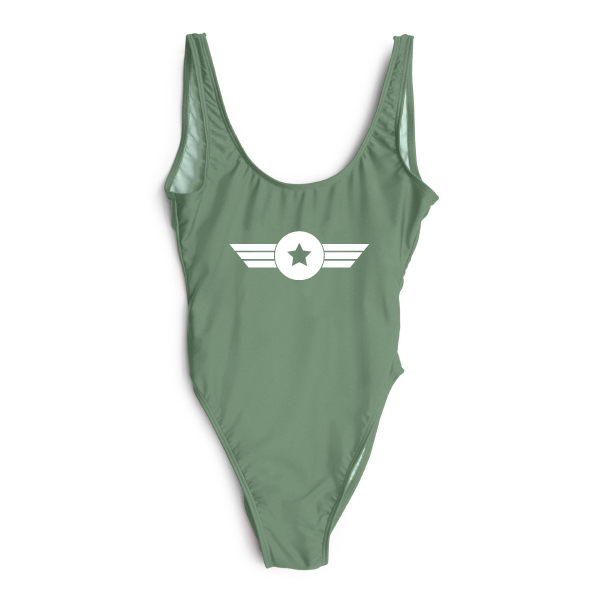 RAVESUITS Green / S/M American Pilot One Piece [HALLOWEEN]