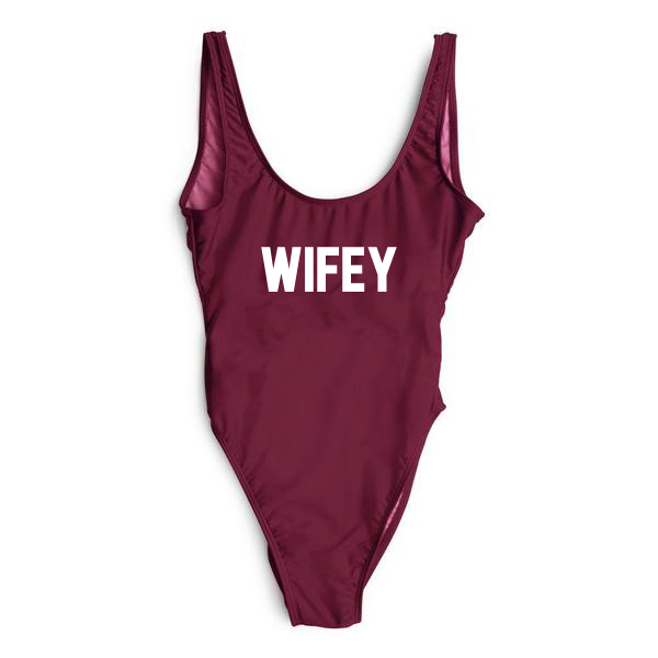 RAVESUITS Wine Red / S/M Wifey One Piece