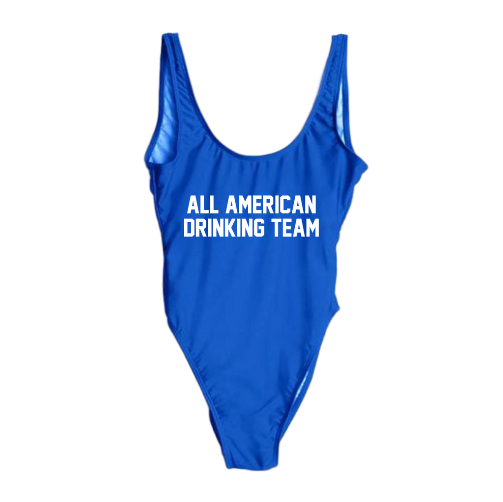 RAVESUITS Classic One Piece S / Royal Blue All American Drinking Team One Piece [4TH OF JULY]