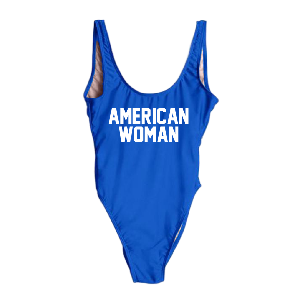 RAVESUITS Classic One Piece S / Royal Blue American Woman One Piece [4TH OF JULY]
