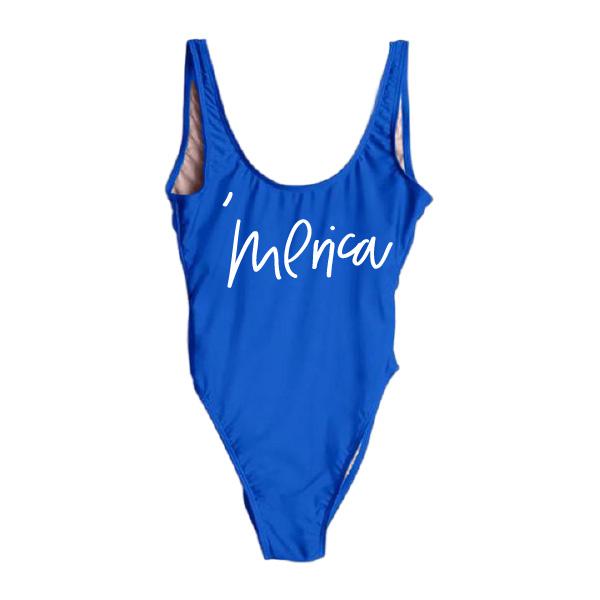 RAVESUITS Classic One Piece S / Royal Blue Merica One Piece [4TH OF JULY]