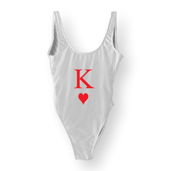 RAVESUITS White (Red) / S/M King of Hearts One Piece [HALLOWEEN]