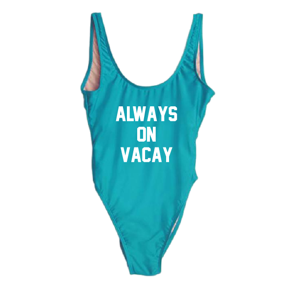RAVESUITS Classic One Piece XS / Aqua Always On Vacay One Piece