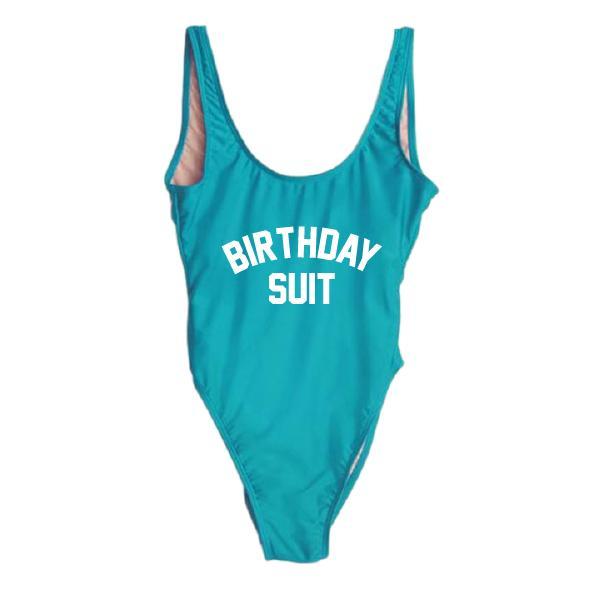 Ravesuits Birthday Suit One Piece Swimsuit S / Aqua Ravesuits Birthday Suit One Piece Swimsuit S / Aqua