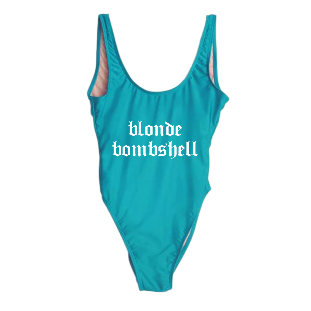 RAVESUITS Classic One Piece XS / Aqua Blonde Bombshell