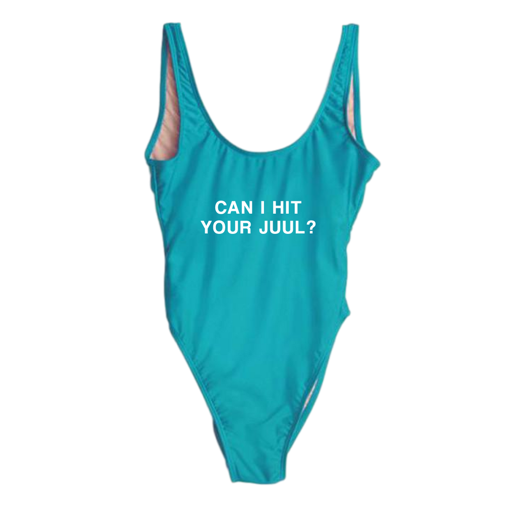 RAVESUITS Classic One Piece XS / Aqua Can I Hit Your Juul One Piece