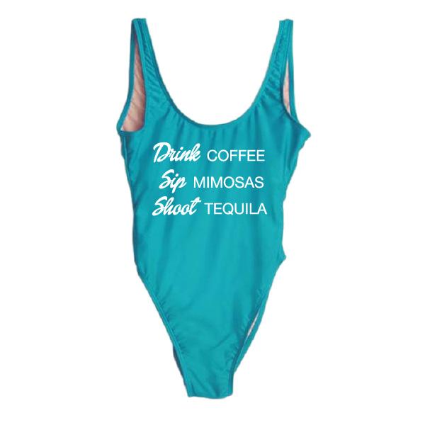 RAVESUITS Classic One Piece XS / Aqua Drink Sip Shoot One Piece