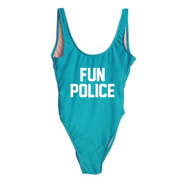 RAVESUITS Classic One Piece XS / Aqua Fun Police One Piece