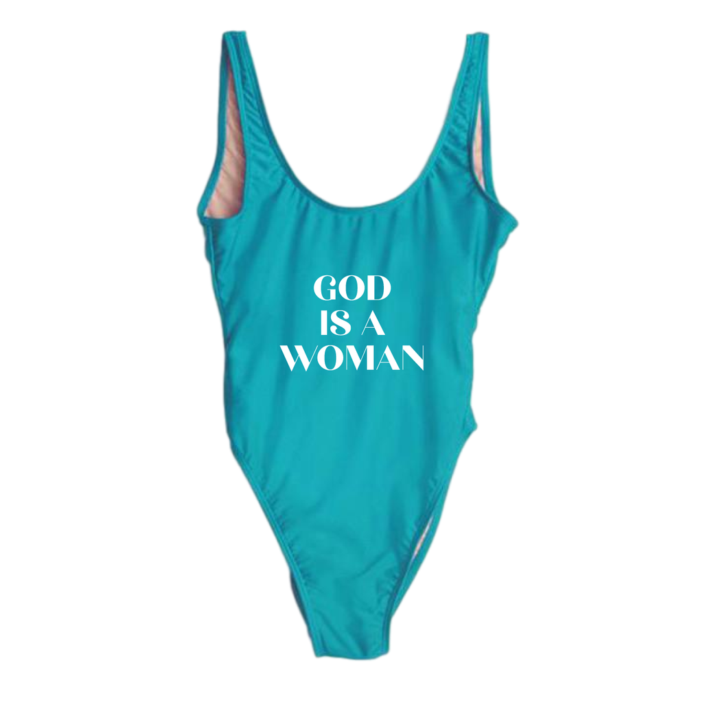 RAVESUITS Classic One Piece XS / Aqua God Is A Woman One Piece