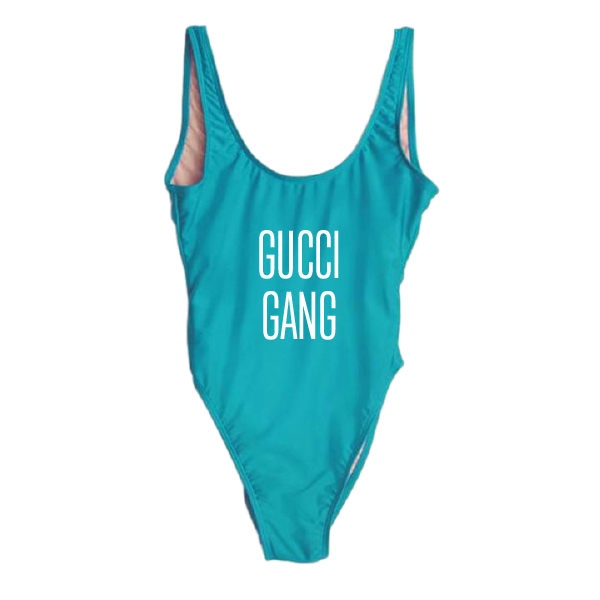 RAVESUITS Classic One Piece XS / Aqua Gucci Gang One Piece