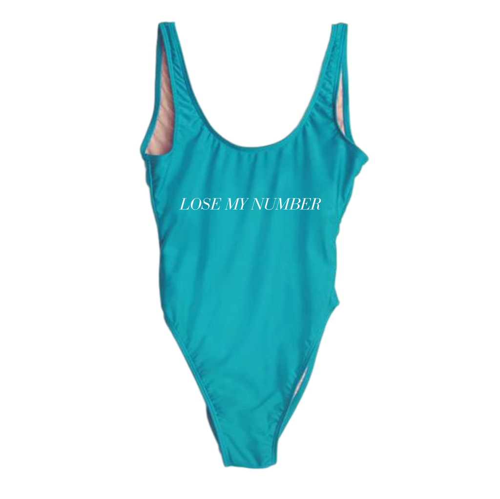 RAVESUITS Classic One Piece XS / Aqua Lose My Number One Piece
