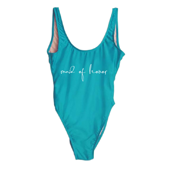 RAVESUITS Classic One Piece XS / Aqua Maid Of Honor One Piece