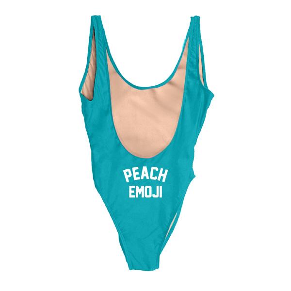 RAVESUITS Classic One Piece XS / Aqua Peach Emoji One Piece