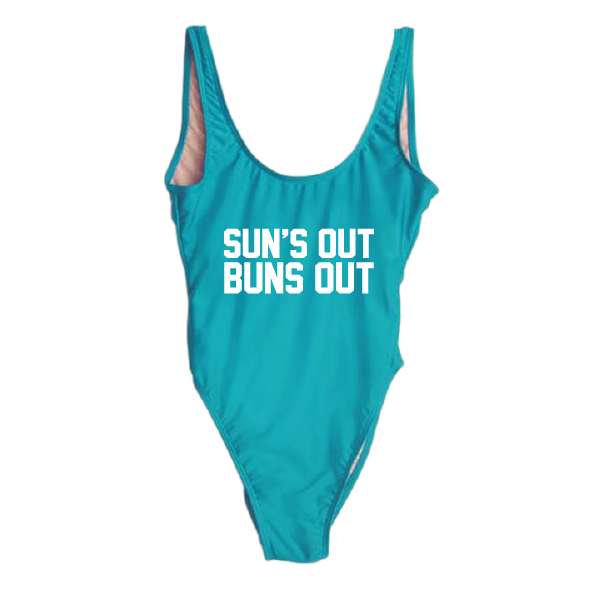 RAVESUITS Classic One Piece XS / Aqua Sun's Out Bun's Out One Piece