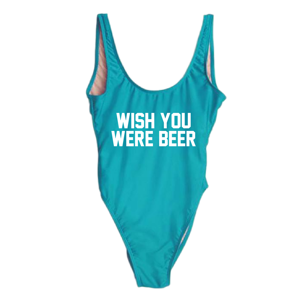 RAVESUITS Classic One Piece XS / Aqua Wish You Were Beer One Piece