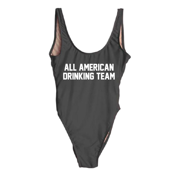 RAVESUITS Classic One Piece XS / Black All American Drinking Team One Piece [4TH OF JULY]