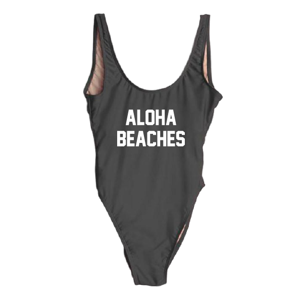 RAVESUITS Classic One Piece XS / Black Aloha Beaches One Piece