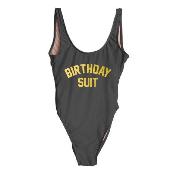 RAVESUITS Classic One Piece XS / Black Birthday Suit [GOLD]