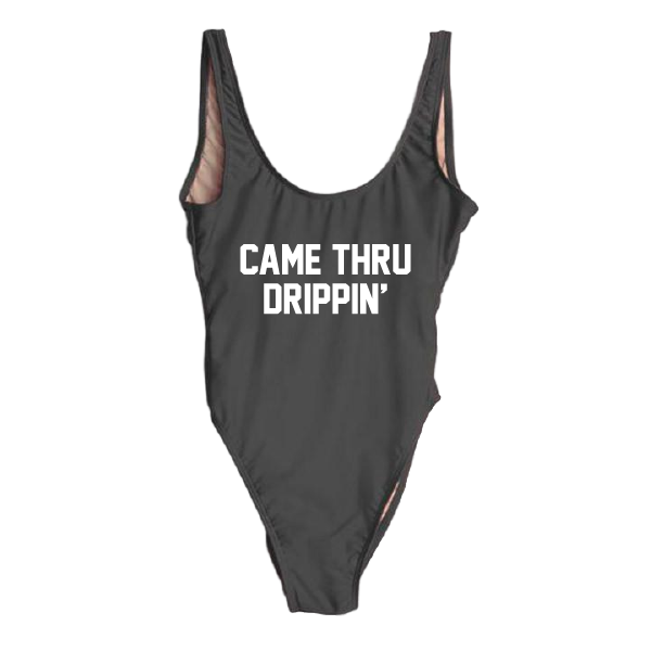RAVESUITS Classic One Piece XS / Black Came Thru Drippin' One Piece