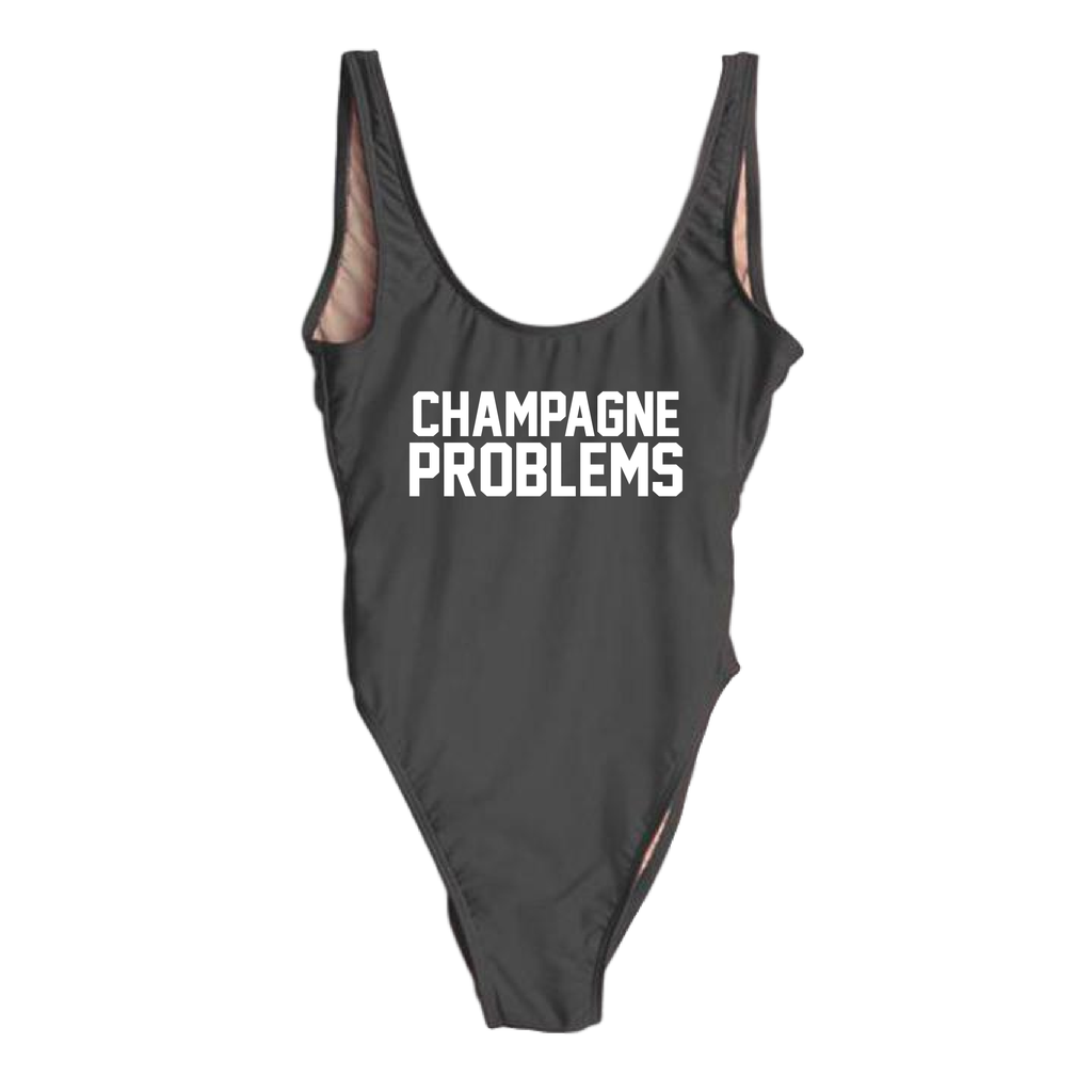 RAVESUITS Classic One Piece XS / Black Champagne Problems One Piece