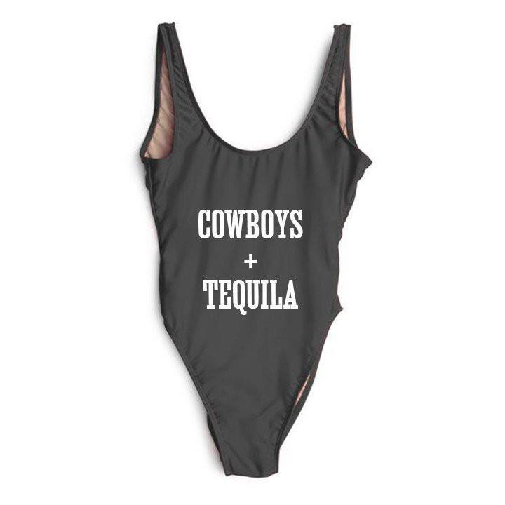 RAVESUITS Classic One Piece XS / Black Cowboys + Tequila One Piece