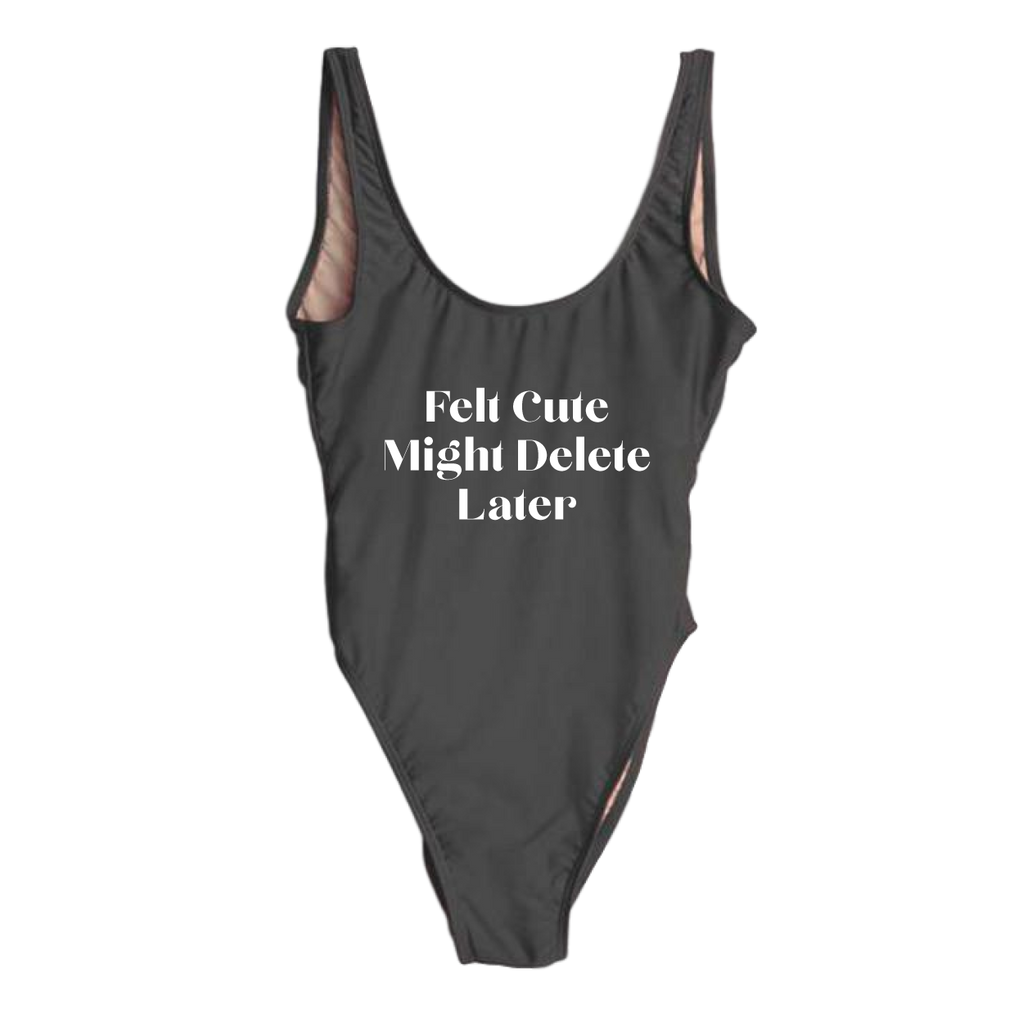 RAVESUITS Classic One Piece XS / Black Felt Cute Might Delete Later One Piece
