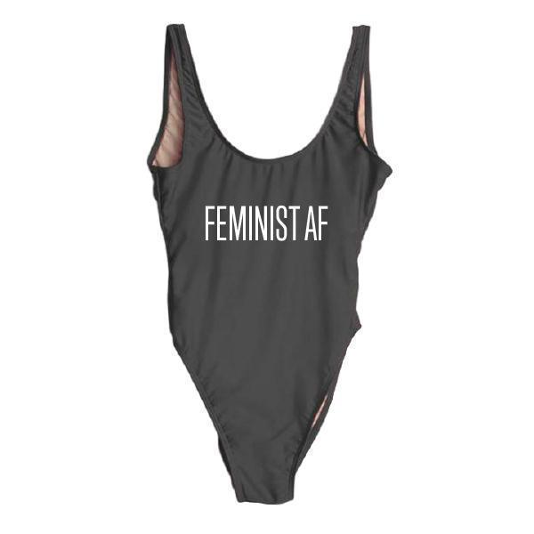 RAVESUITS Classic One Piece XS / Black Feminist AF One Piece