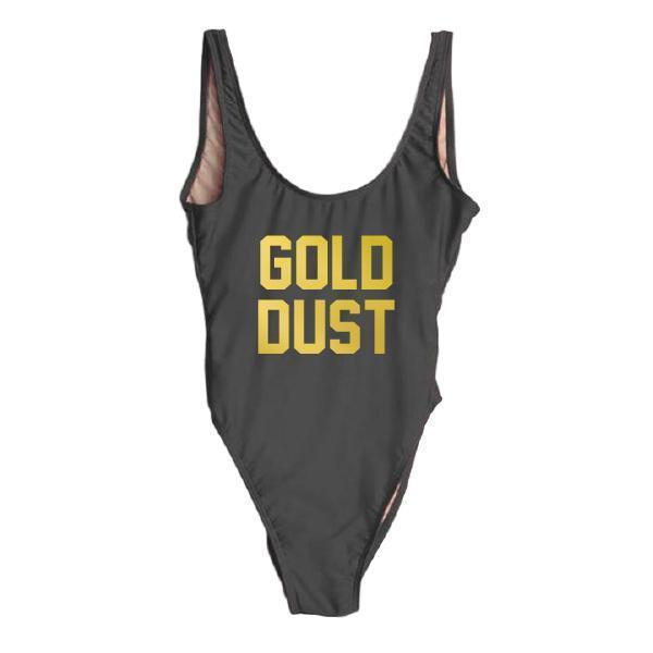 RAVESUITS Classic One Piece XS / Black Gold Dust [GOLD]