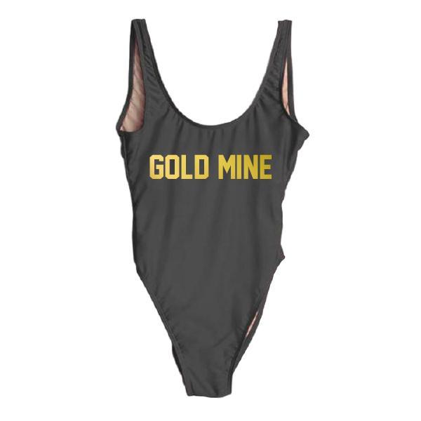 RAVESUITS Classic One Piece XS / Black Gold Mine [GOLD]