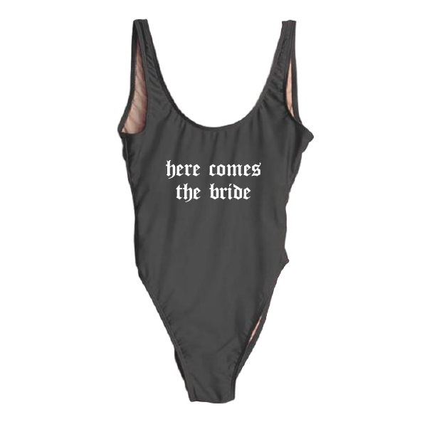 Bride swimsuit black sales