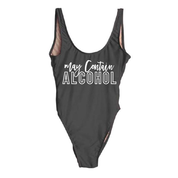 RAVESUITS Classic One Piece XS / Black May Contain Alcohol One Piece