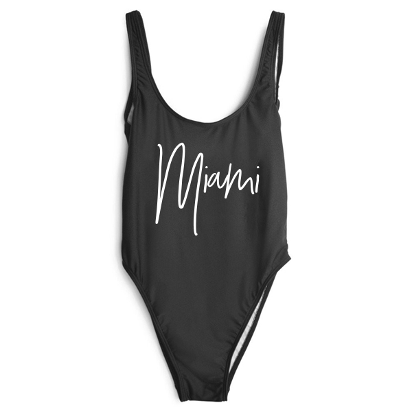 RAVESUITS Classic One Piece XS / Black Miami One Piece