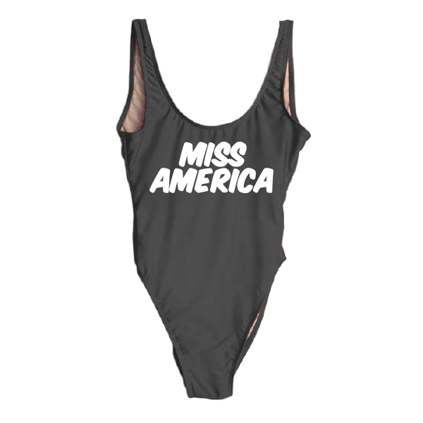 RAVESUITS Classic One Piece XS / Black Miss America One Piece [4TH OF JULY]