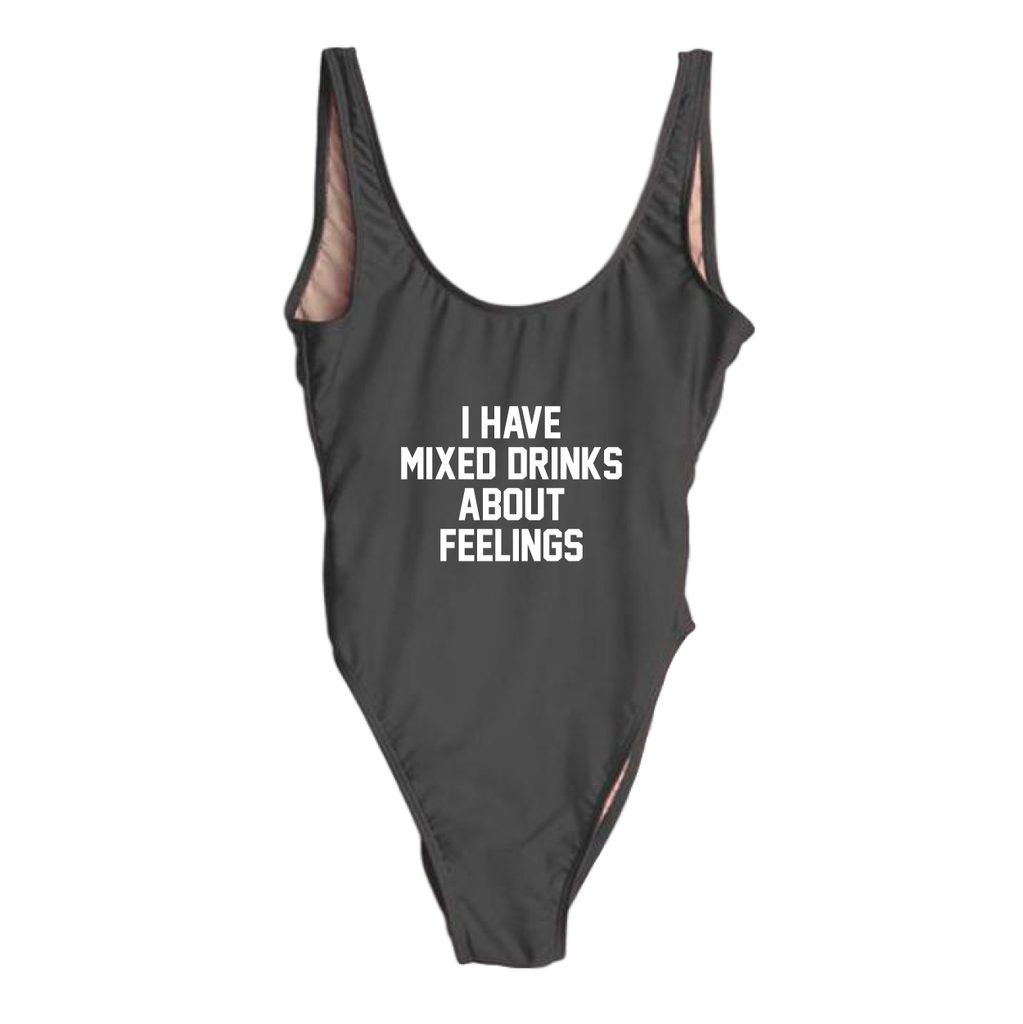 RAVESUITS Classic One Piece XS / Black Mixed Drinks About Feelings One Piece