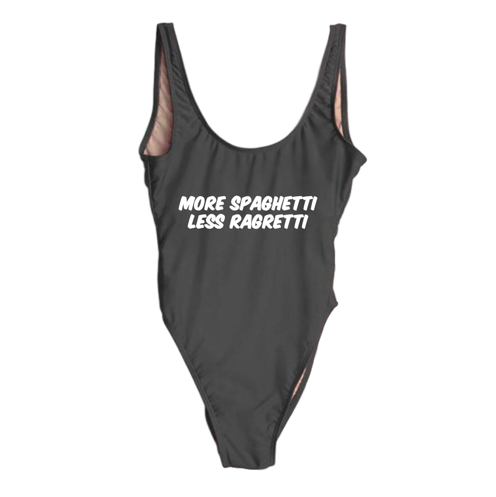 RAVESUITS Classic One Piece XS / Black More Spaghetti Less Ragretti One Piece