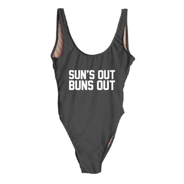 RAVESUITS Classic One Piece XS / Black Sun's Out Bun's Out One Piece