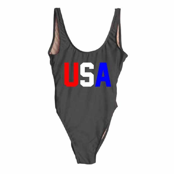 RAVESUITS Classic One Piece XS / Black USA One Piece [4TH OF JULY]