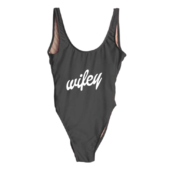 RAVESUITS Classic One Piece XS / Black Wifey [Dollie Font] One Piece