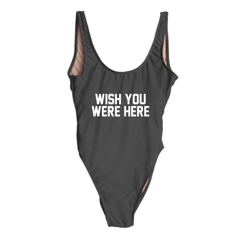 RAVESUITS Classic One Piece XS / Black Wish You Were Here One Piece