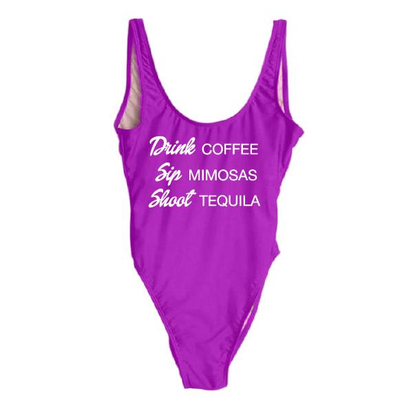 RAVESUITS Classic One Piece XS / Magenta Drink Sip Shoot One Piece