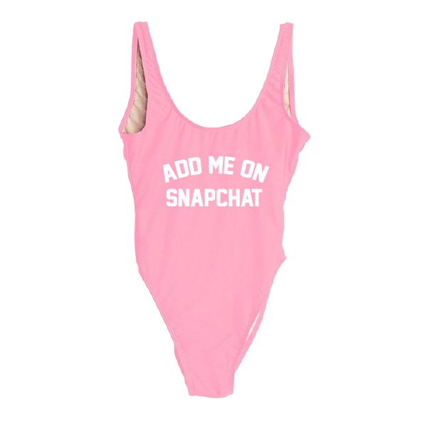 RAVESUITS Classic One Piece XS / Pink Add Me On Snapchat One Piece