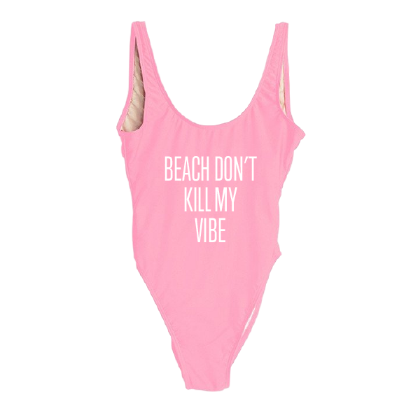 RAVESUITS Classic One Piece XS / Pink Beach Don't Kill My Vibe One Piece