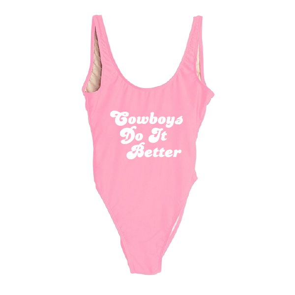 RAVESUITS Classic One Piece XS / Pink Cowboys Do It Better One Piece